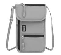 sodeber Secure Large Capacity Passports Holder Fashion Blocking Passports Holder Practical Oxford Neck Wallet Anti Theft Design Document Organizers