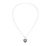 sodeber Shining Heart Crosses Pendant Necklace with Bright Acrylic Diamonds Ideal for Evening Parties Special Occasions and Standing Out Heart Necklace