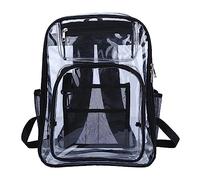 sodeber Simple and Stylish Clear Backpack School Backpacks See Through Laptop Backpacks Bag for Student Bag