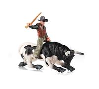 sodeber Simulation Spanish Bullfight Set Model Wild North-African Wild-Animal Train Knight Decoration Bullfighter Toys Education Kids Gift Miniatures Farm Figurines Farm Series Simulated Poultry