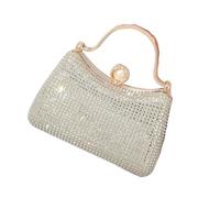 sodeber Smooth Metal Trimmed Bag Refined Compartment Organization Seamlessly Conversions From Morning to Evening Sparkling Glass Sphere Bag Purse