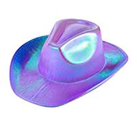 sodeber Space Cowgirl Hat Rave Hats For Halloween Dress Up Cosplay Party Costume Accessories Cow