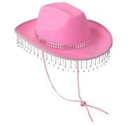 sodeber Sparkling Party Hat Heavy Crystal Rhinestones For Bachelorette Bride Actor Actress