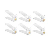 sodeber Stackable Shoe Storage Unit Flexible Frame 53% Space Saved Slip Resistant Face Quick Maintenance Not Slip Shoe Storage Inventory