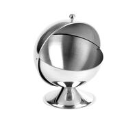 sodeber Stainless Steel Sugar Storage Jar Large Capacity Portable Candy Dispenser Home Accessory for Kitchen Use Round Candy Jar