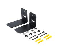 sodeber Steel Wall Mount Brackets Set For Home Music Box Loudspeakers Mount Replacement Black Pair Auditory Stands