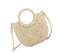 sodeber Straw Bag with Fashionable Designs Shoulder Purse Crossbody Bags for Casual Shopping and Everyday Use Casual Shopper Shoulder Bag