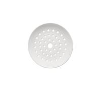 sodeber Sturdy Ceramic Plate Wide Holes Design Enhances Airflows Suitable for Various Dishes from Dim Sum to Vegetables Multiple Size Steaming Tray