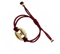 sodeber Swine Snout Design Soft Polyester Cord Adjustable Wristband Unisex Retro Men ' s Women ' s Wrist Jewelry Retro Animal Nose Hand Chain