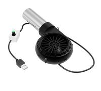 sodeber USB5V BBQ Blower with USB Cable Handheld Fan Cooking Bellows Tool for Outdoor Cooking and Camping BBQ Fan Electric Grilling Blower