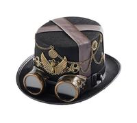 sodeber Victorians Tall Hat Steampunks Top Gear Fedoras Masquerades Party Headpiece Cosplay Costume