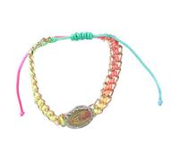 sodeber Virgin Maria Drill Hand-Woven Can Worn by Men and Women As Gifts or Prayer 4-Color Virgin for Braid Bracelets for Religious Bracelets for Catholic