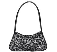 sodeber Womens PU Leather Underarm Bag Autumn Shoulder Retro Clutches Handbag Purse Leopards Print Armpit For
