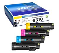 SODFACE 6510 6515 6510XL Toner Compatible for XEROX 6510 6515 WorkCentre 6515DN 6515DNI 6515N 6515 DN DNI Phaser 6510DN 6510DNI 6510N 6515DNW 6515NW (Black Cyan Yellow Magenta, 4-Pack)