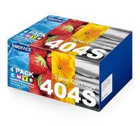 SODFACE CLT-404S CLT-P404C CLT-K404S Toner Compatible for Samsung CLT-K404S for Samsung C430w Toner Cartridges Xpress C480FW C48X C480W C430 C480 C480FN C43X ( Black Cyan Yellow Magenta, Pack of 4)