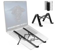 SODI Portable Laptop Stand, New Generation, 6 Levels, Height Adjustable & Foldable Laptop Stand, Universal for 10-16 Inch Laptops (for MacBook Pro/Air, Dell, HP, Sony), Black
