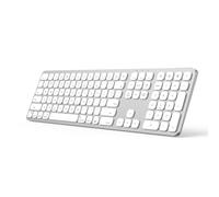 SODI Wireless Keyboard for Mac with Numeric Keypad, Aluminum Bluetooth Keyboard, Backlit, Rechargeable, Full Size Multimedia Keys Work with MacBook Pro/Air, iMac, iPad, iPhone 17 16 15 14, US English