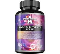 Sodium Butyrate Forte 400mg - 100 Vegan Capsules - 100 Day Supply - Supplement to Support Overal Gut Health - by Apollo's Hegemony