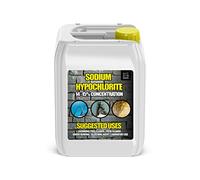 Sodium Hypochlorite 15% HIGH Strength Patio Block Paving Driveway Cleaner Washer | Algae Weed Moss Mould Blackspot & Lichen Killer Remover | Chlorine Shock Treatment of Pools & Hot Tubs