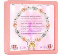 SODLYUE Dance Recital Gifts,Pink Bead Bracelet Inspirational Gifts, Ballerina Jewelry, Ballerina Gift Dancing School Competition Gifts for Ballet Friends Mate, Stone, no gemstone