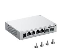 SODOLA 6 Port 2.5Gb Web Managed Switch, 4 x 2.5G Base-T Ports & 2 x 10G SFP+, Aluminum Cooling & Magnetic Mounting, Multi-Gigabit Network Switch for Homelab & Professional Networks, LACP/QoS/VLAN/IGMP