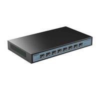 SODOLA 8 Port 10Gb Network Switch, 8X10G SFP+ Ports, Wall Mounted Fanless Multi-Gigabit Web Managed Ethernet Switch, Link Aggregation/QoS/VLAN/IGMP (SFP Ports Only, Transceiver is NOT Included)