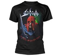 Sodom in The Sign of Evil T-Shirt Graphic Top Printed Shirt Short Sleeve Mens Tee Black M