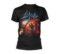 SODOM Men's Black Agent Orange 100% Cotton Regular T-Shirt, L