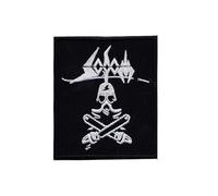 Sodom Silver Patch Badge Embroidered Iron on Applique Patch Accessory