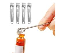 Soeenaper Mini Bottle Opener Botox Vials Opener Phial Cap Remover Oral Liquid Cap Lifter Clinic Hospital Medicine Bottle Opener SOAD Beer Canned Beverages Opener Simple Small Strong (4 PCS)
