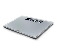 Soehnle Digital Scale Style Sense Comfort 600, Extra Large Bathroom Digital Scales, White Weighing Scales, Safety Glass Weight Scales for Body Weight, Weighing in kg, lb and st, Capacity to 200 Kg