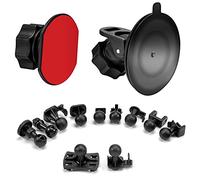 SoeKoa Dash Cam Suction Cup & Glue Adhesive Mount for Dash Cam, Come with 10+ Different Joints Compatible with TOGUARD, apeman, Yi, Mibao, SuperEye, Modohe, DuDuBell, Crosstour and Other Dash Cameras
