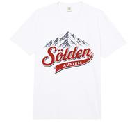 Sölden Austria Alpine Mountain Ski Resort Retro Graphic Comfort Colors Adult Heavyweight T-Shirt