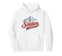 Sölden Austria Alpine Mountain Ski Resort Retro Graphic Pullover Hoodie