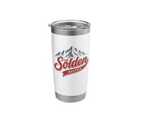 Sölden Austria Alpine Mountain Ski Resort Retro Graphic Stainless Steel Insulated Tumbler