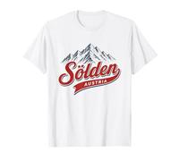 Sölden Austria Alpine Mountain Ski Resort Retro Graphic T-Shirt