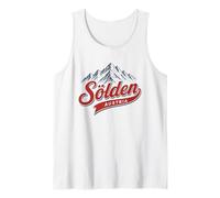 Sölden Austria Alpine Mountain Ski Resort Retro Graphic Tank Top
