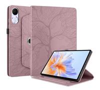 SOENS 3D Tree Embossed Business Wallet PU Leather Cover Suitable For Huawei Honor Pad V9 11.5" ROL-W00/W10 2024 360° Rotation Case(Gold)