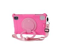 SOENS Compatible with TCL 10 Tab Max 4G 10.36""/Tab 10S 10L 10.1"" Case Soft Silicon Protect Shell Tablet Stand Cover with Strap(Color:Pink,Size:for TCL Tab 10L)