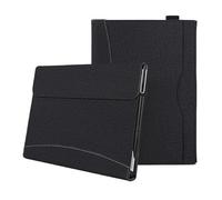 SOENS Full Wrap Fabric Patchwork PU Leather Tablet Case Suitable For Microsoft Surface Go 2/3 10.5inch Drop-proof Stand Case(Black)