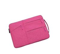 SOENS Laptop Bag 12 13 14 15 inch Waterproof Notebook Case Suitable for MacBook Air/HP/Dell/Lenovo Computer Handbag Briefcase (Color : Rose red, Size : 13 inch)