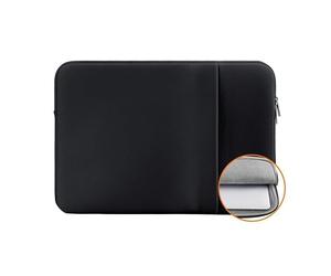 SOENS Laptop Bag Case Suitable for MacBook Air Pro 11 12 13 14 15 /Xiaomi/Lenovo/ASU/Dell/HP Notebook Sleeve Protective Case (Color : Black, Size : 12-inch)