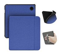 SOENS Soft Case with Hand Strap Fabric Smart Cover Suitable for Kobo Libra 2/Libra H2O Magnetic Protective Slim Shell(Blue,for Kobo Libra H2O)