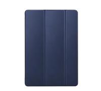 SOENS Tri-fold PU Leather Flip Tablet Case Suitable For Huawei MatePad Pro 12.2inch MRO-W00/W10 2024 Soft TPU Silicone Back Cover(Dark Blue)