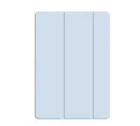 SOENS Tri-fold PU Leather Flip Tablet Case Suitable For Huawei MatePad Pro 12.2inch MRO-W00/W10 2024 Soft TPU Silicone Back Cover(Sky Blue)