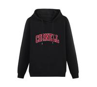 SOEO Cornell University With Logo Cotton Pullover Long Sleeve Hoody Sweatshirts Black L