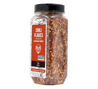 Soeos Chili Flakes, 7oz (198g), Medium Hot, Dried and Crushed Red Chili Pepper Flakes, Premium Chili Powder for Pizza, Chowder, Seafood, and Pasta