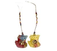 SÖPÖSÖPÖ Japanese Keychain Amulet Strap Charm Set - Made in Japan - Cute Amulet Japanese Style Souvenir Gift, S, Metal fittings, no stone