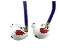 SÖPÖSÖPÖ Red-Winged White Dove Charm - 2 pieces x 9cm Set Maid in Japan Cute Amulet Japanese style souvenir gift