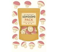 SÖPÖSÖPÖ Scandinavian Treat Pack - Fluffy Mushroom Marshmallows Gummies - 150g Nordic Candy Bag - Soft & Whimsical Mushroom-Shaped Treat soposopo Pack